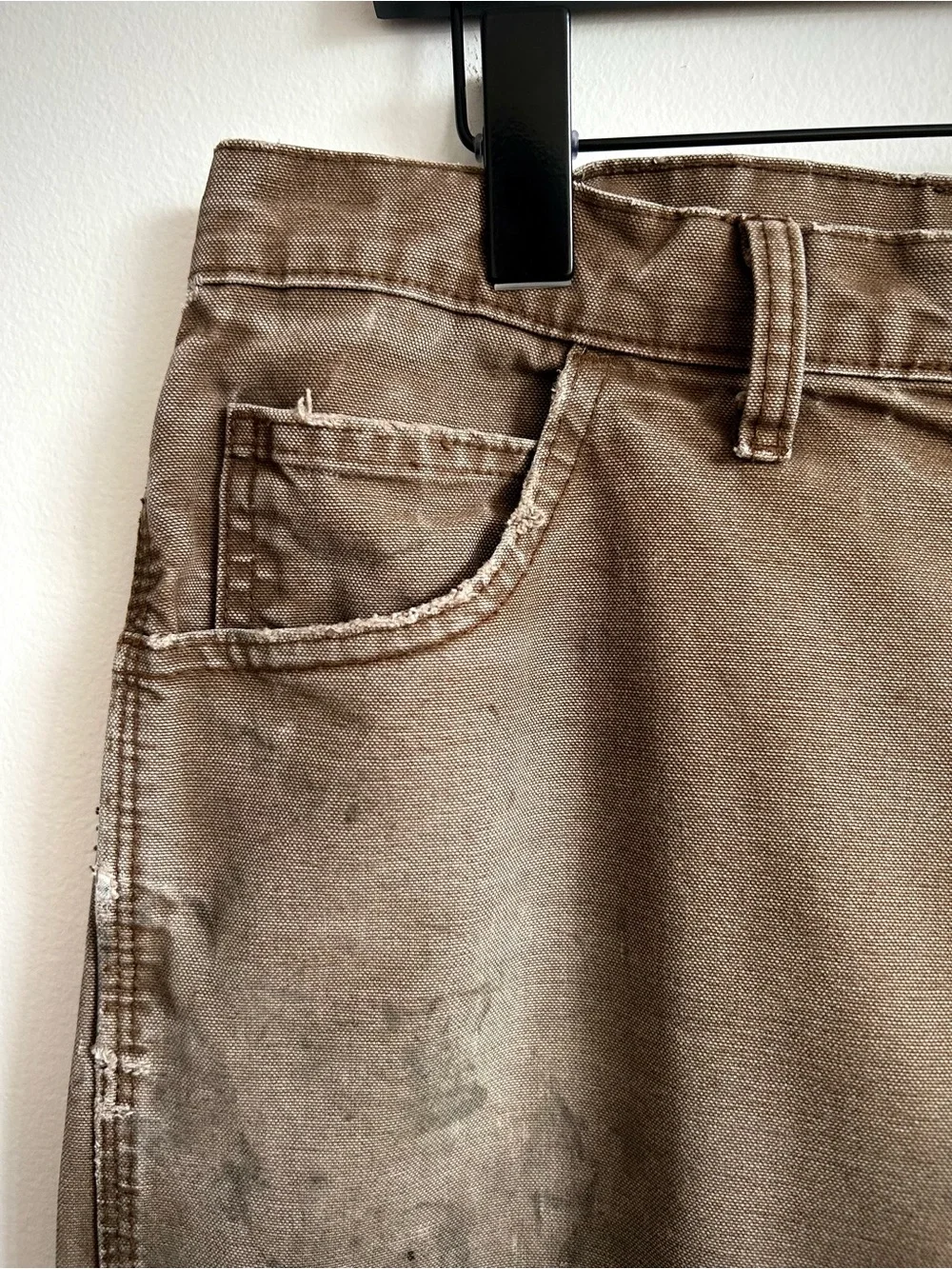 Vintage Y2K Dickies Faded Brown Distressed Carpenter Pants